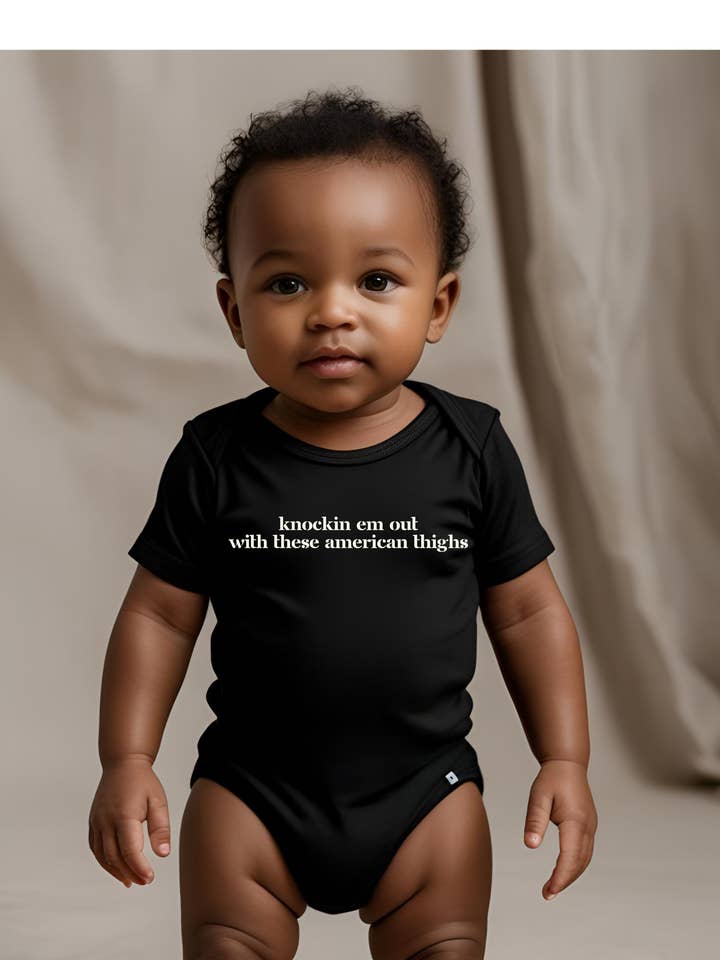 AC/DC 80-tals Rock Retro Rolig Babybody för wholesale av Heyday Press