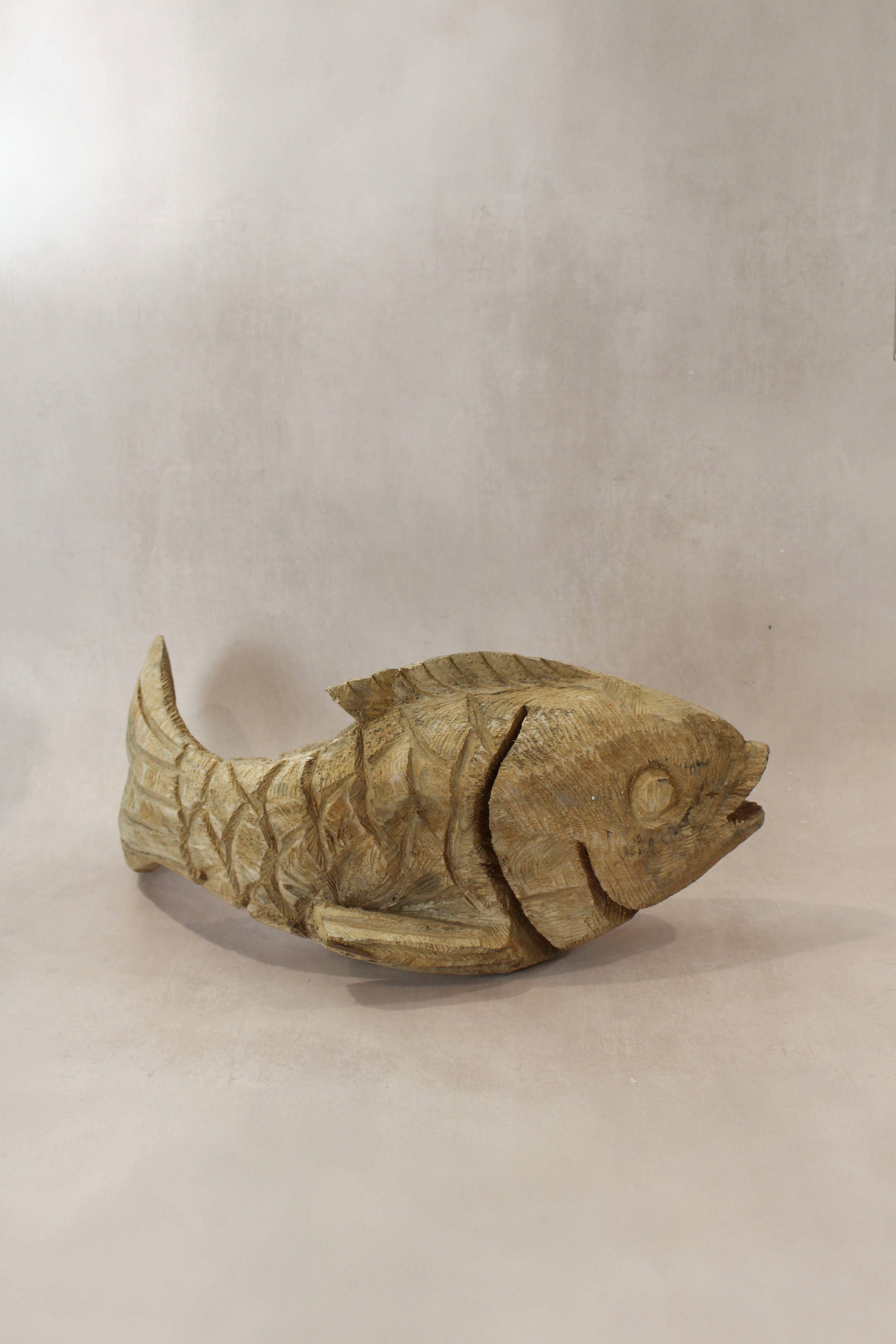 Botanical Boys – wholesale Sculpture – Carved Fish - WF34