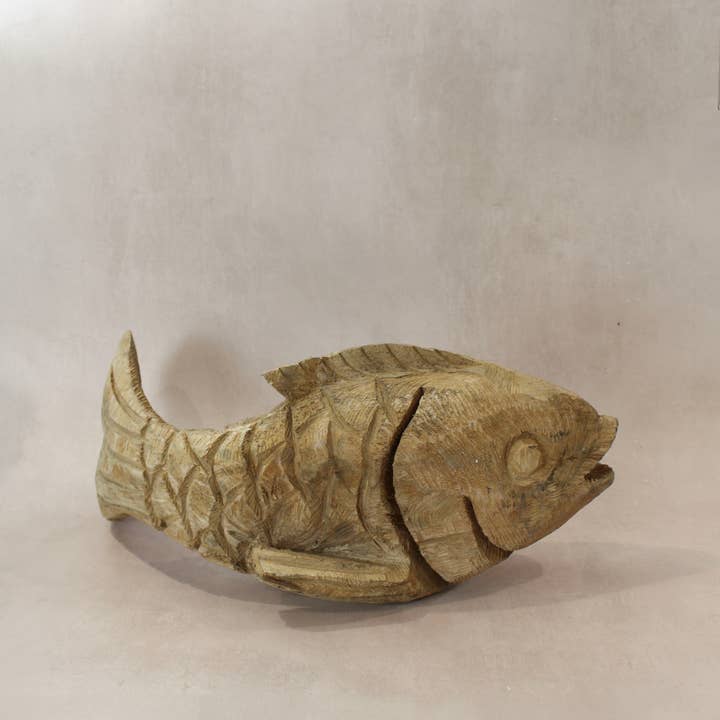 Botanical Boys – wholesale Sculpture – Carved Fish - WF34