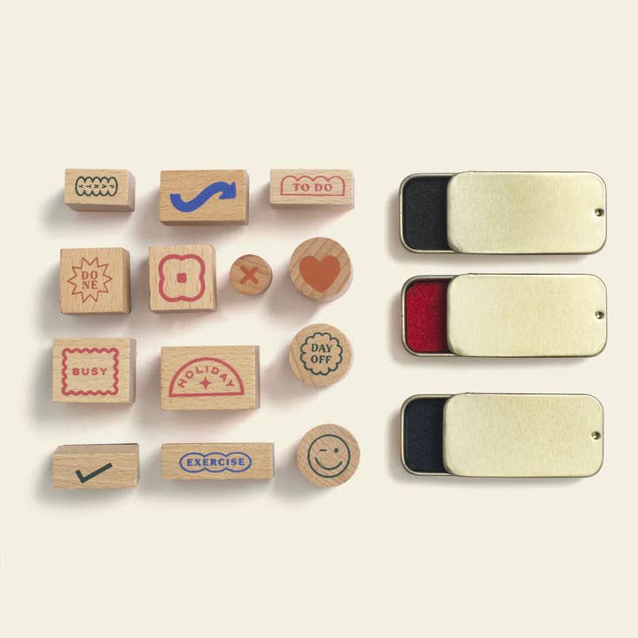 Good Day Planner Stamp Set for wholesale by Papier UK