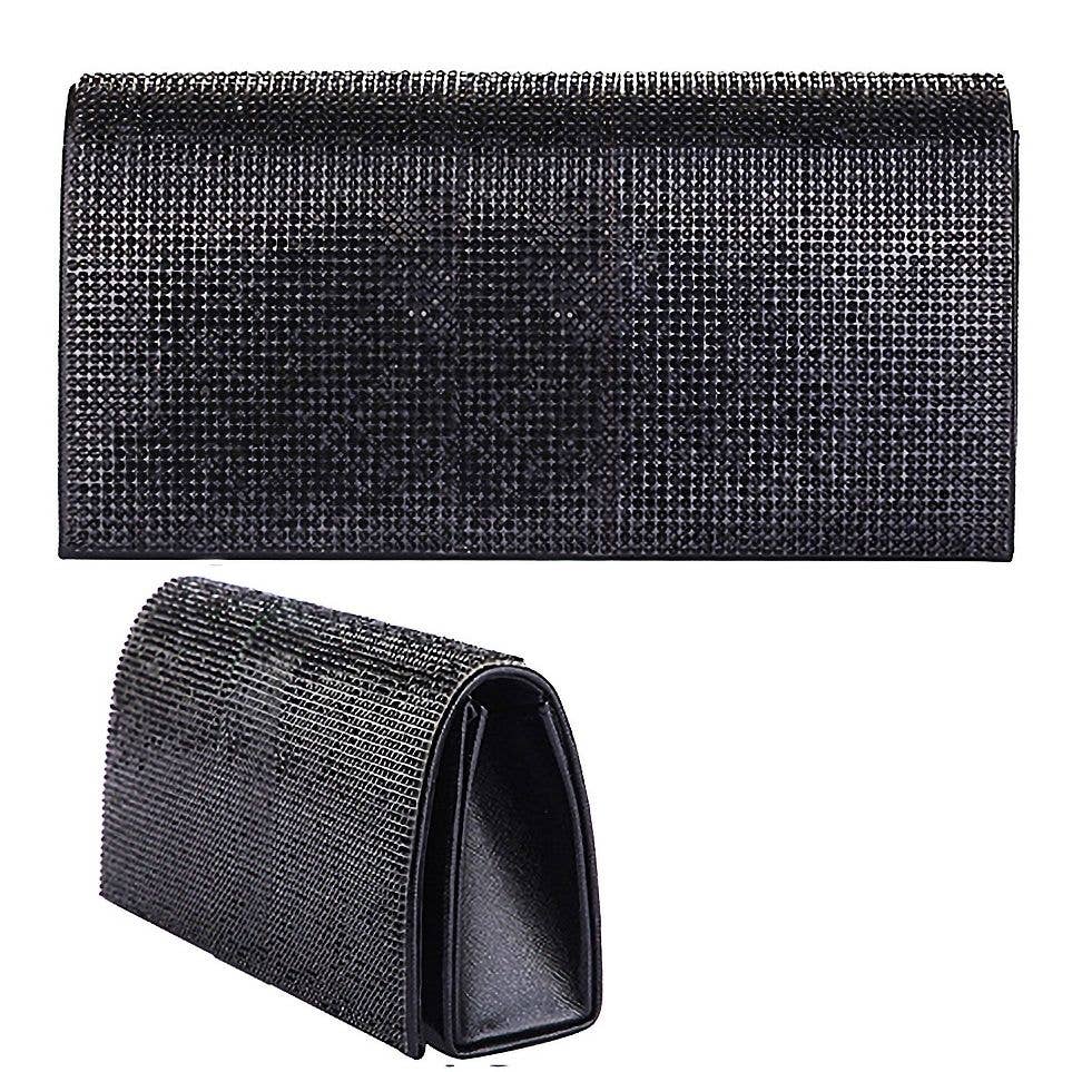 Diacly - Vente Pochette – femme - Pochette de soirée brillante avec patch en strass1