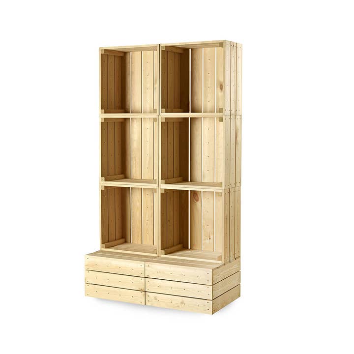 Wooden Crate Shop Display Stand - Double Retail Stand for wholesale by Gadsby