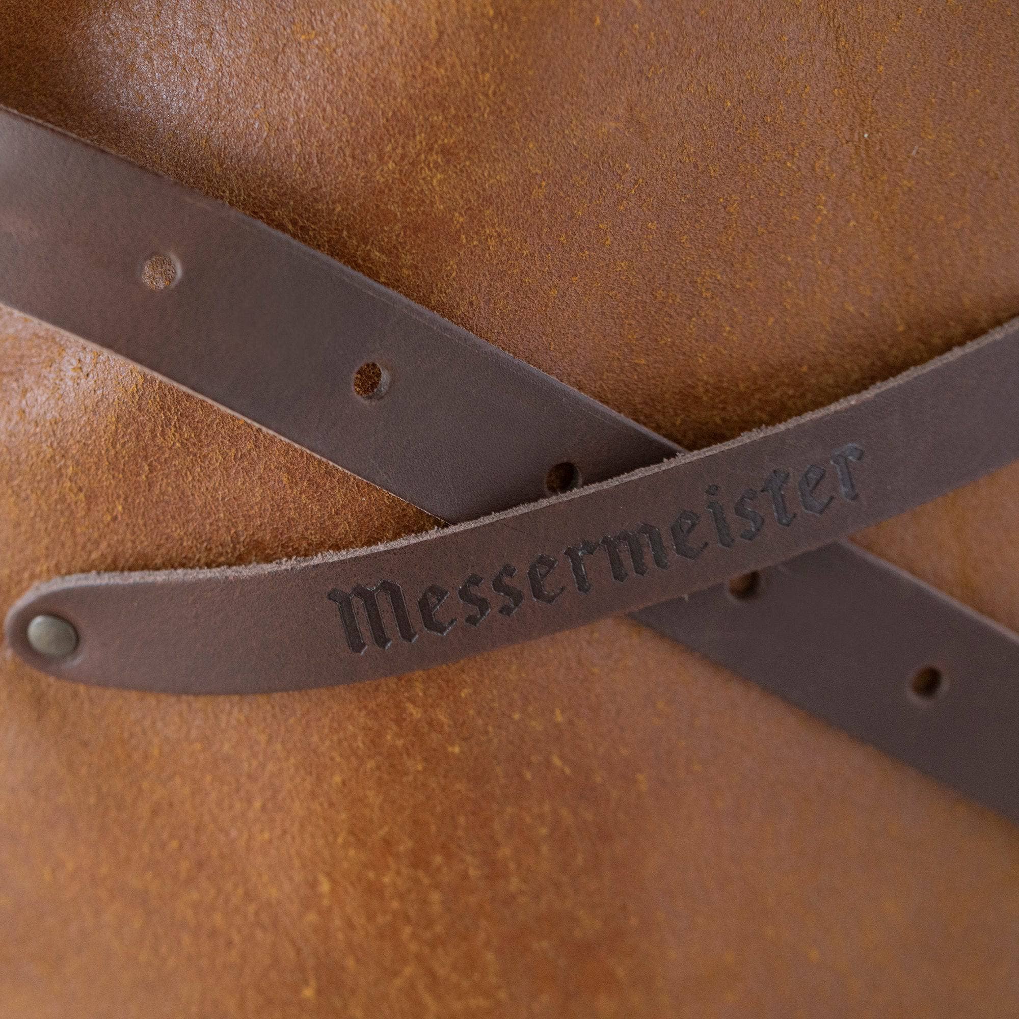 Messermeister - Wholesale Apron - Vintage Amber Leather Apron2