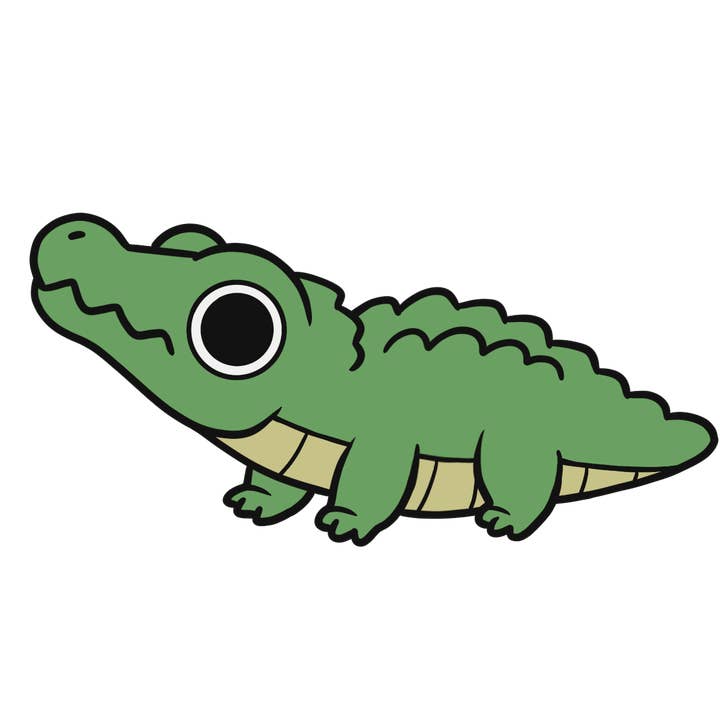 Alfinete de lapela em esmalte de jacaré por atacado de Rextooth Studios