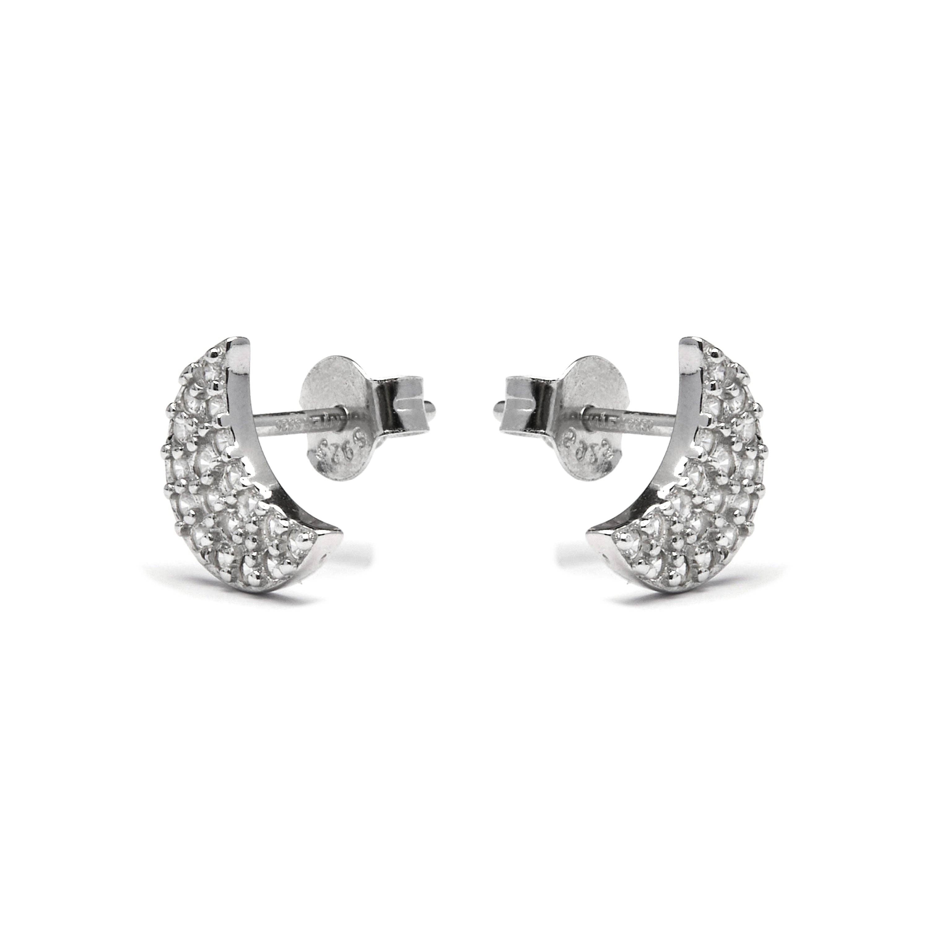 Luxenter - Wholesale Stud/Post Earrings - Pendientes de Plata de Ley 925 y Circonita Brillante acabados en rodio - Duver2