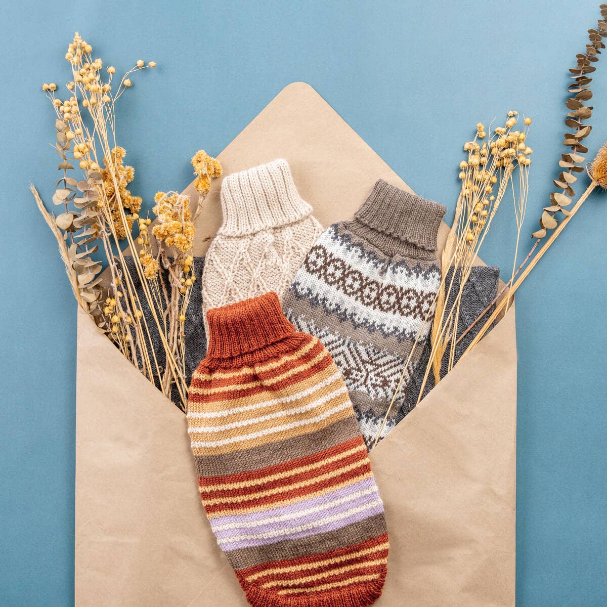 Alqo Wasi - Wholesale Pet Sweater - Dog - Diamond Knit Alpaca Dog Sweater Natural2