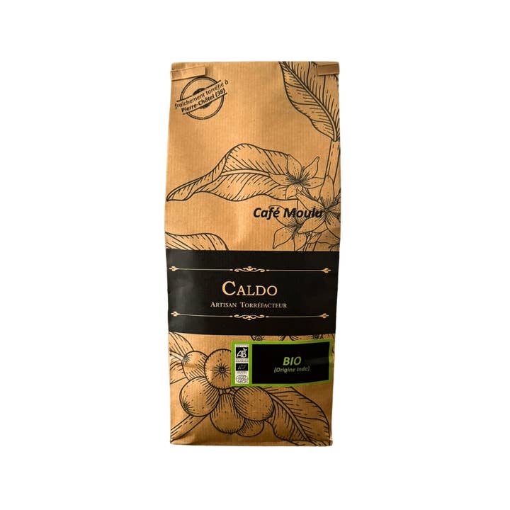 Bio India 100% 250g Ground for wholesale by Caldo Torrefaction