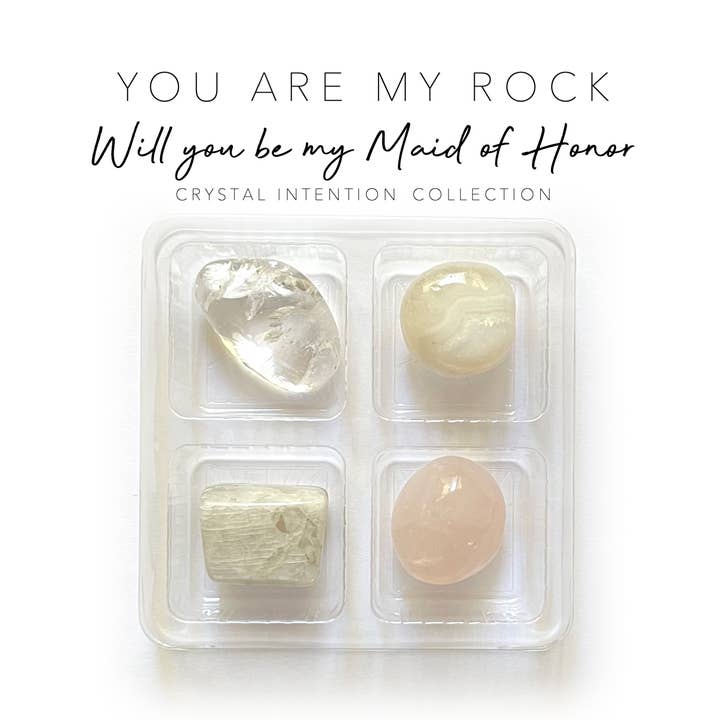 MAID OF HONOR FÖRSLAG - Kristaller och Stenar presentförpackning för wholesale av Crystal Grids