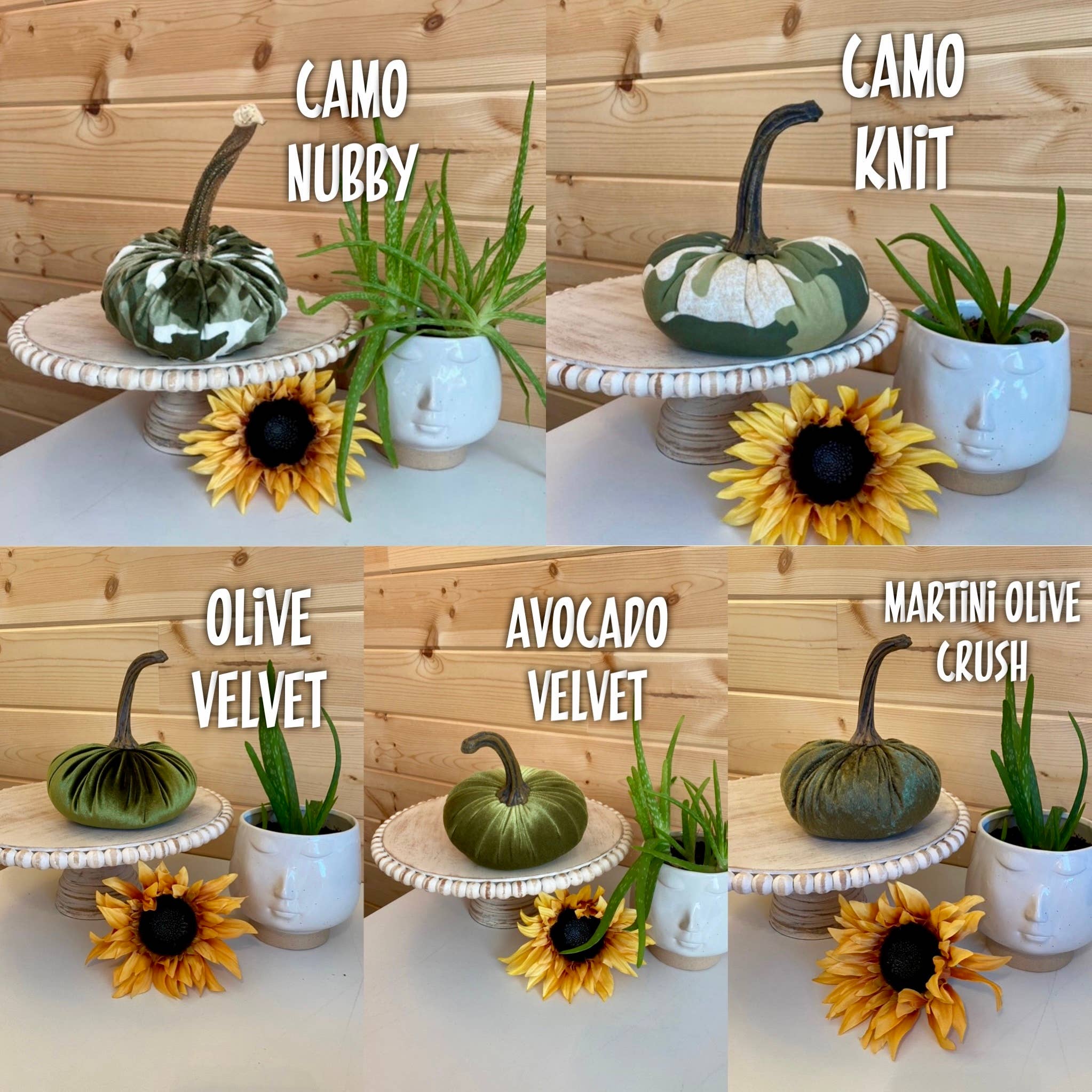 Leanne Bruce Co. - Wholesale Decorative Tabletop Object - Fabric Pumpkins LARGE Fall to Summer Colorful Home Decor 5