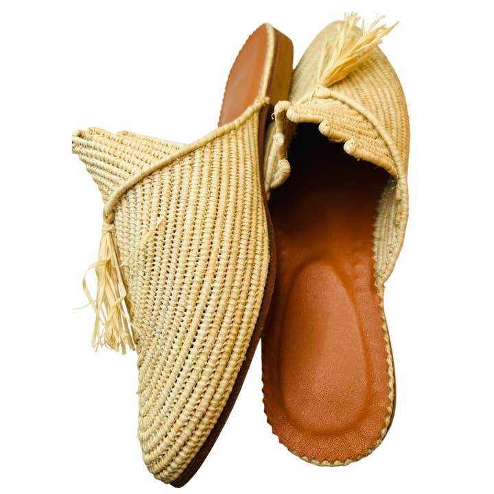 LaMaisonBerbere - Wholesale Sandals - Women's - Ravishing Raffia Handmade Moroccan Raffia Sandals for Women3