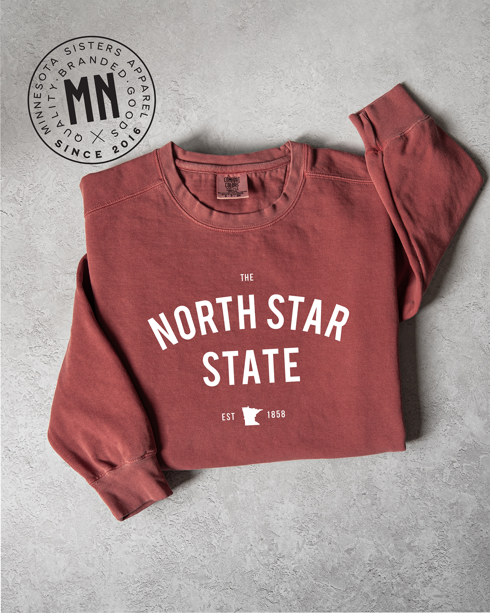 Minnesota Sisters - Wholesale Graphic Sweatshirt - Unisex - The North Star State Crewneck2
