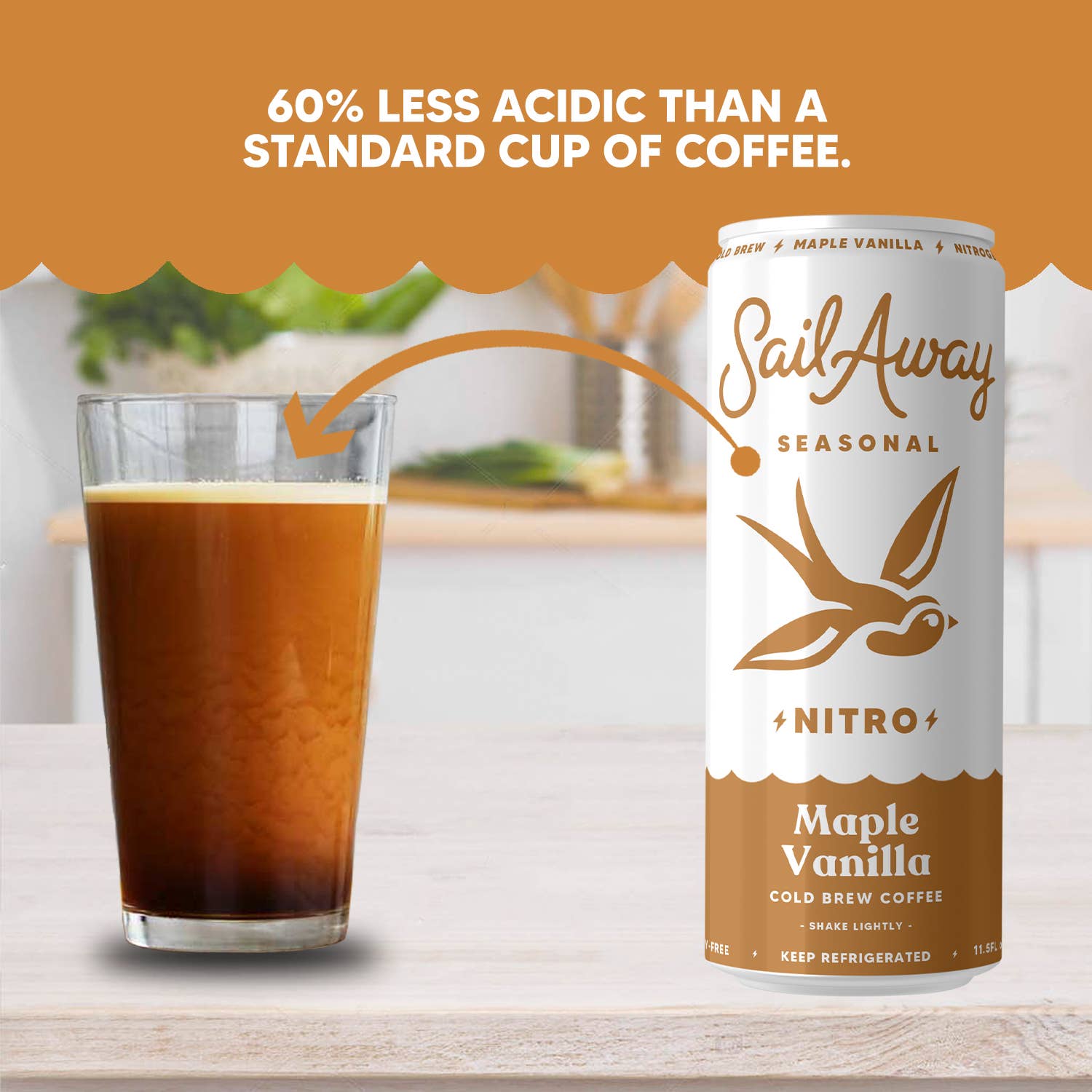 Sail Away Coffee Co. - Wholesale IJskoffie / koude drank - Cold Brew koffie - Maple Vanilla *Herfstseizoen*2