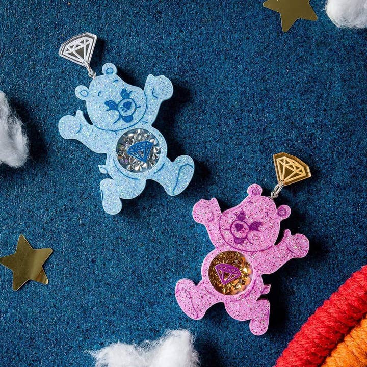Sparkle bear earrings for wholesale by STOP. Jewellery