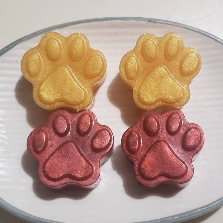 Mini Paw Print Tvål, Tassformad Tvål, Glycerin Tvålstång för wholesale av CraftdeeD