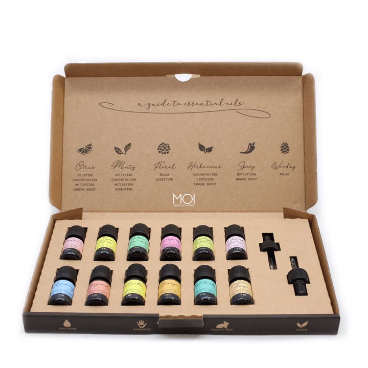 sesioMWorld - M·O·I Professional - Wholesale Essential Oil - Set of 12 Aromatherapy Essential Oils