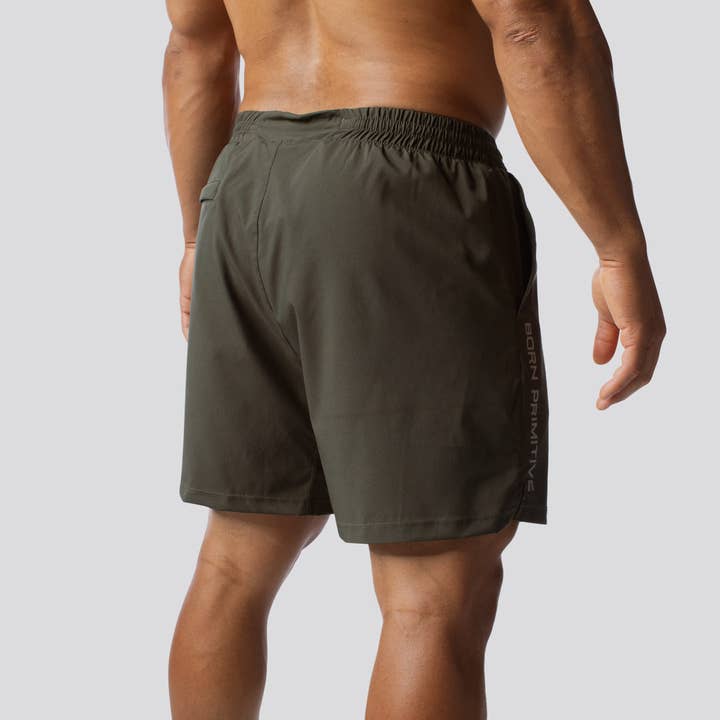 Born Primitive - Wholesale Athletic Shorts - Men's - Training Short (Tactical Green)2