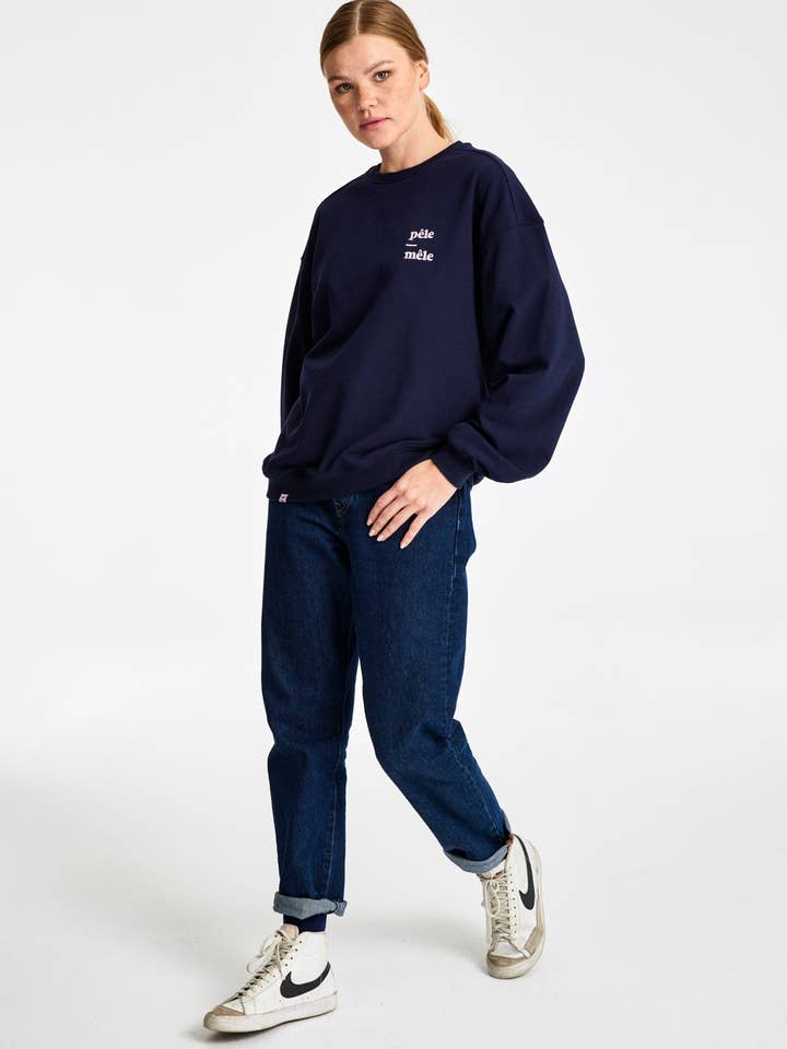 Logo Embroidered Sweatshirt for wholesale by Pêle-Mêle