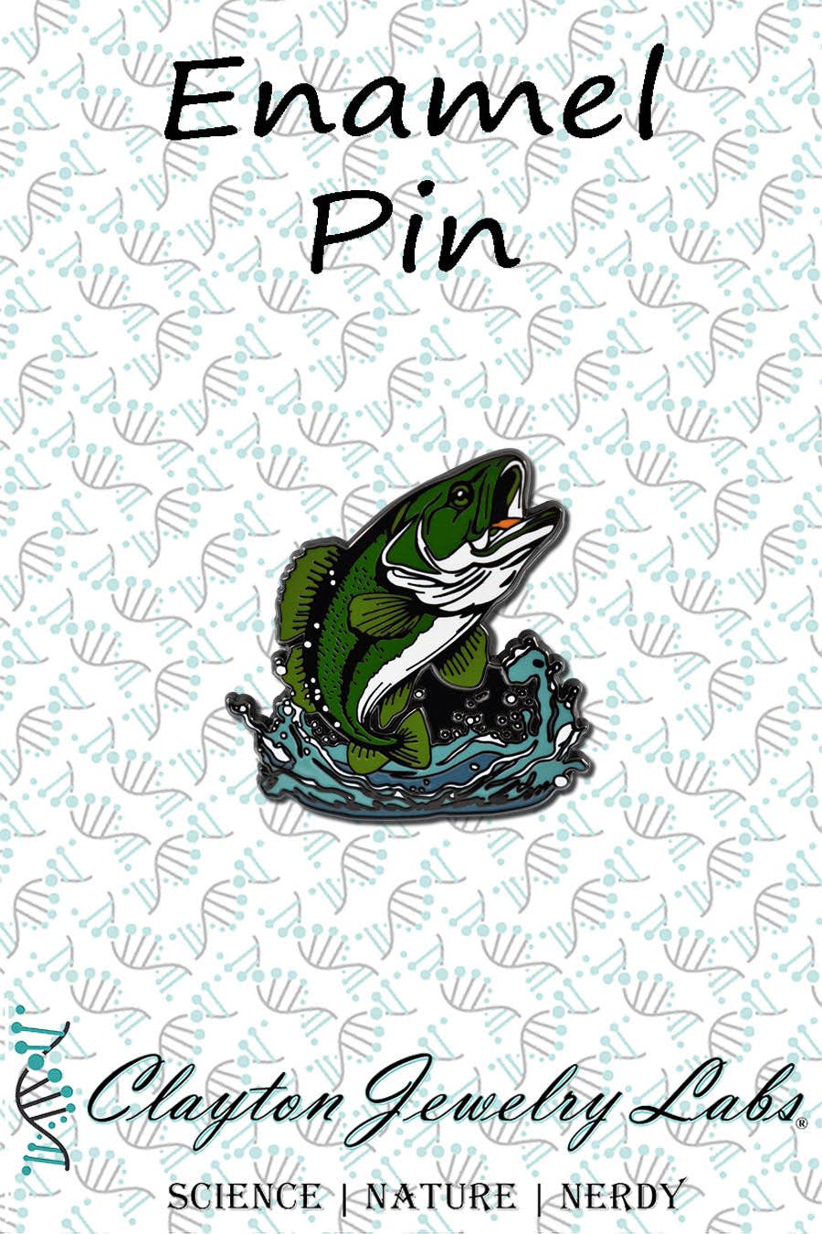 persico trota Spilla smaltata Largemouth Bass in vendita all'ingrosso su Faire2