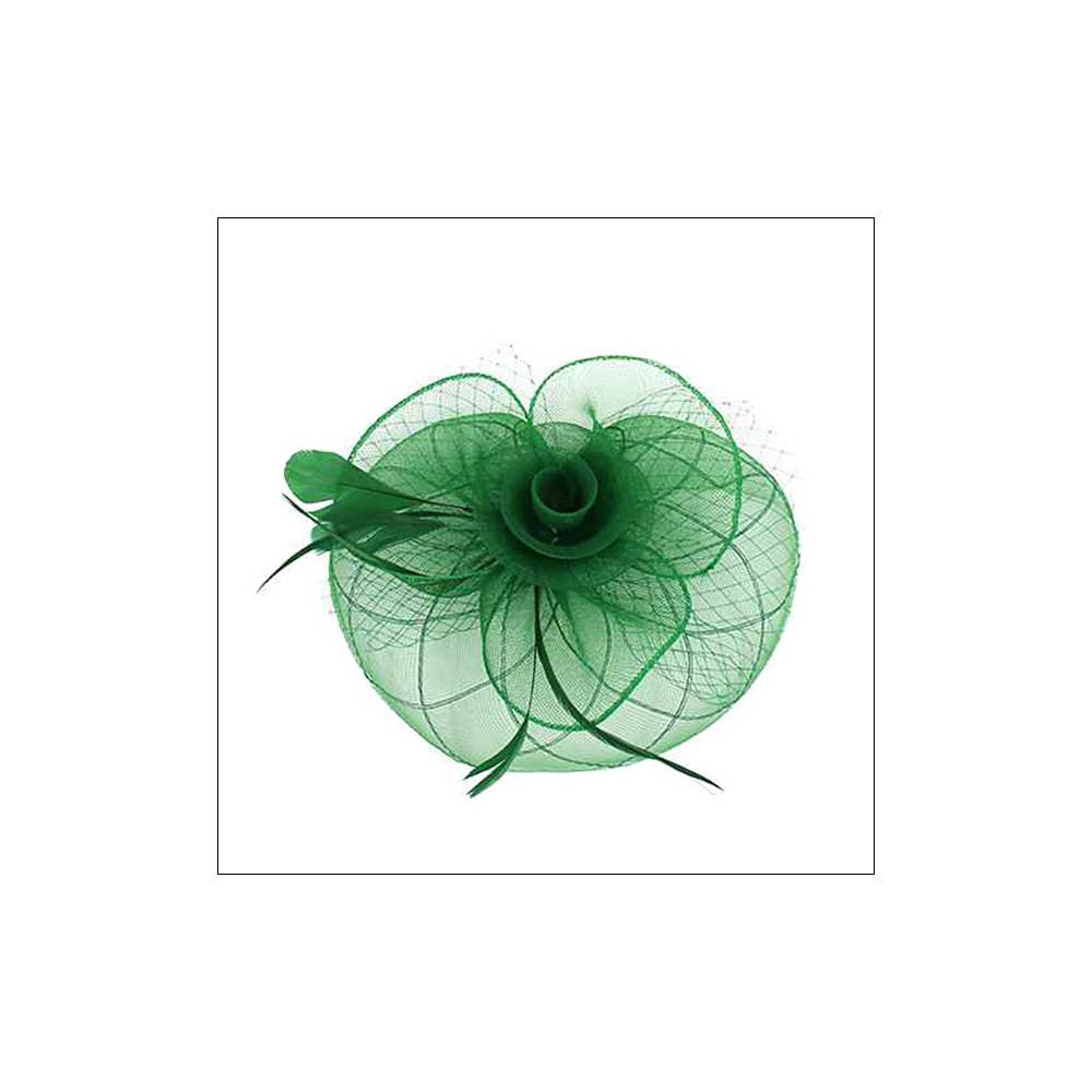 Sensibling Corp. - Vente Chapeau bibi – femme - Fascinateur / Bandeau en maille de plumes et fleurs3