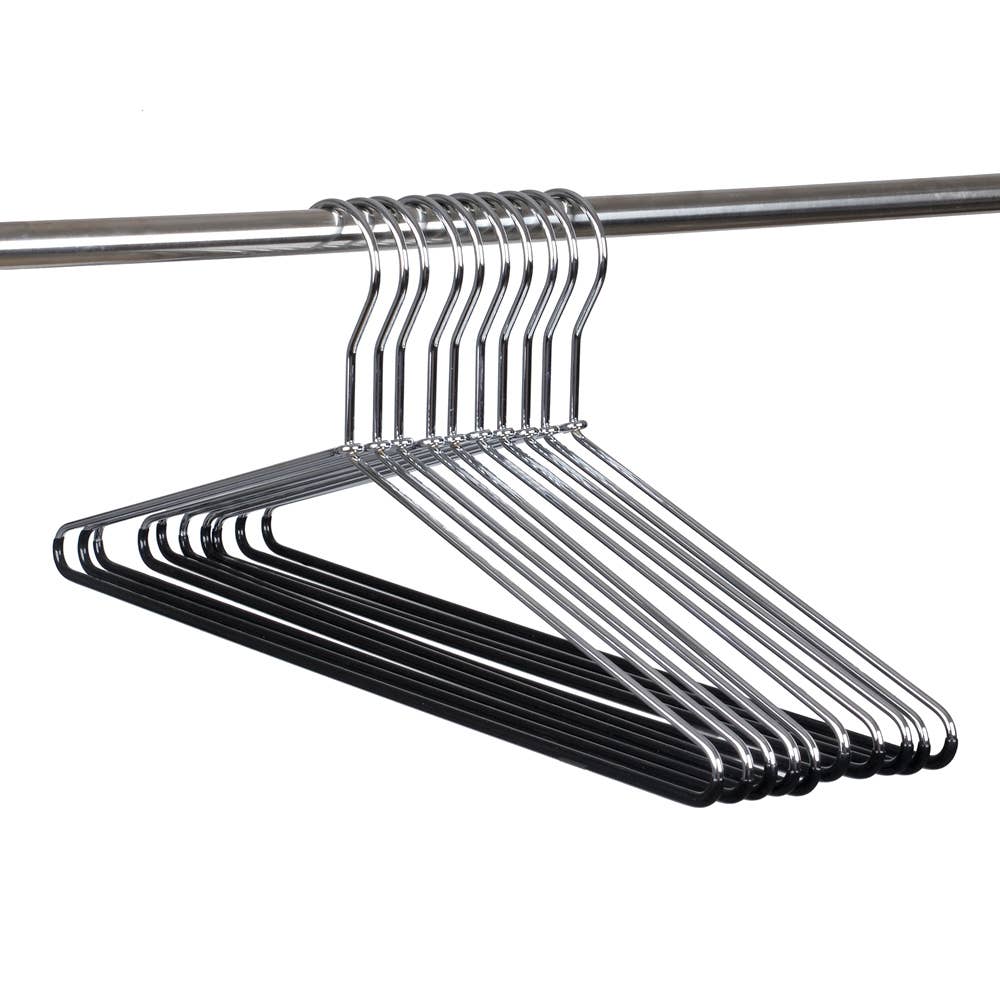 Quality Hangers - Wholesale Clothes Hangers - 8882 Metal Hanger with Black PVC coating on Bottom4