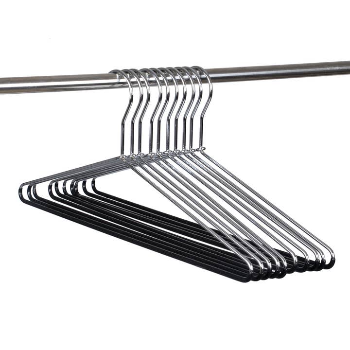 Quality Hangers - Wholesale Clothes Hangers - 8882 Metal Hanger with Black PVC coating on Bottom4
