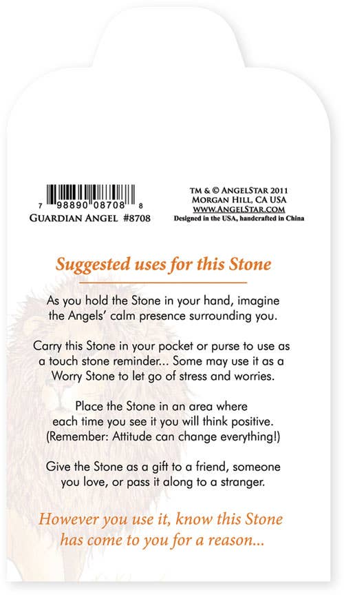 AngelStar - Wholesale Keepsake Coin/Token - Guardian Angel Stone 3