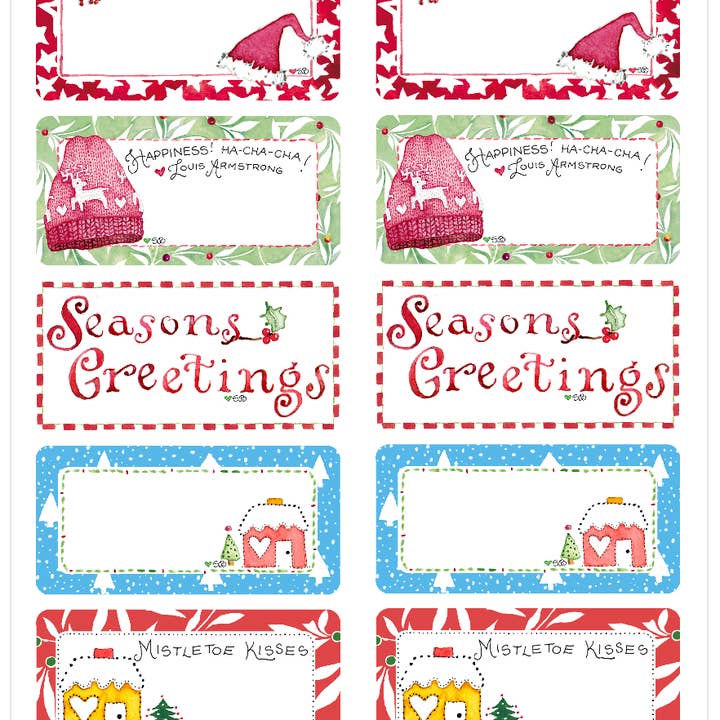 Feiertags-Labels für den Großhandel von Susan Branch Studios