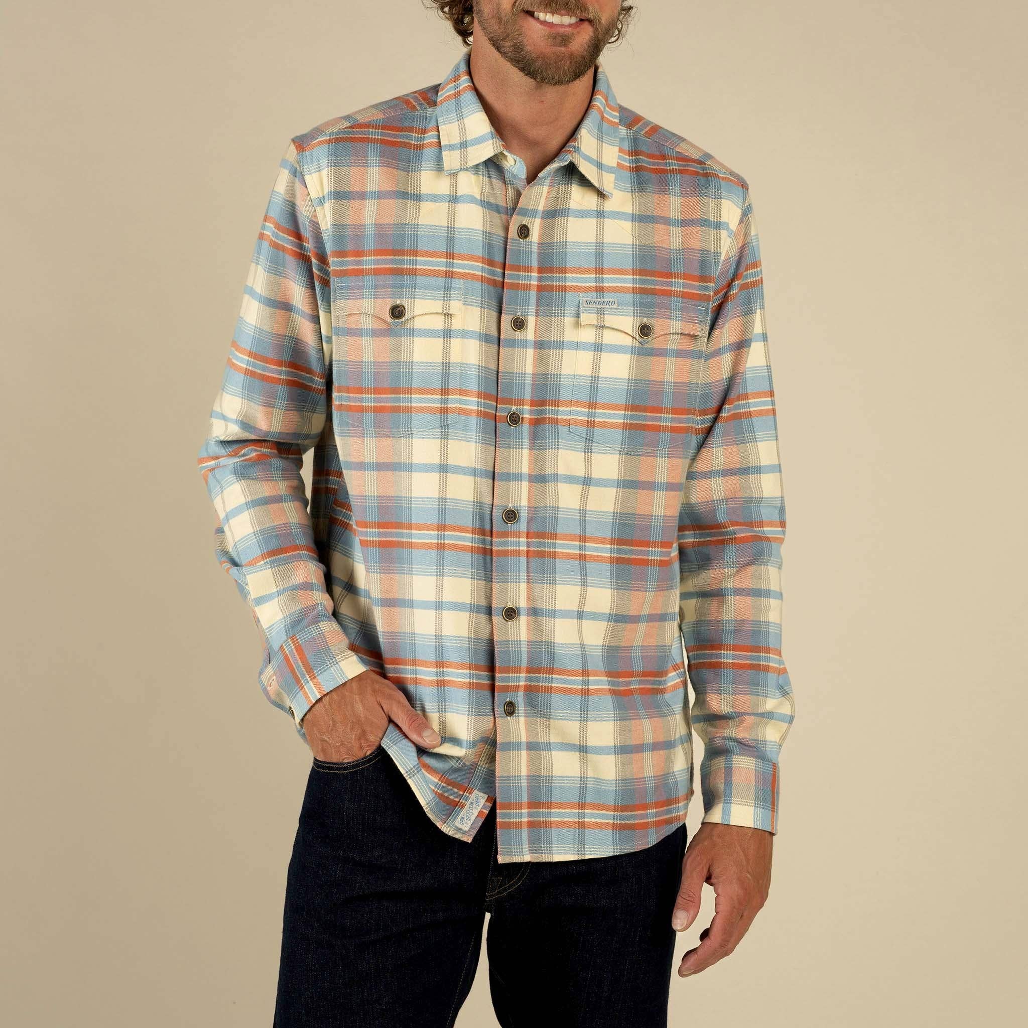 Sendero Provisions Company - Vente Chemise à col boutonné – homme - Flanelle extensible Moab2