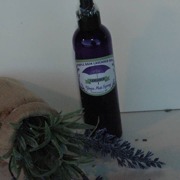 Yoga Mat Detox Spray for wholesale by Purple Rain Lavender Farm