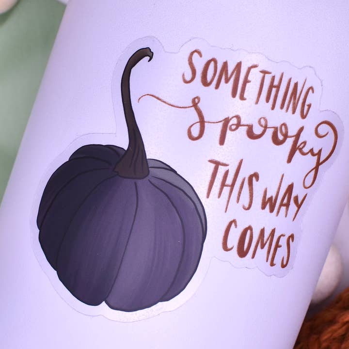 Spooky Season Kürbis-Aufkleber, 3 x 2,81 Zoll für den Großhandel von Sammy Jean Artist