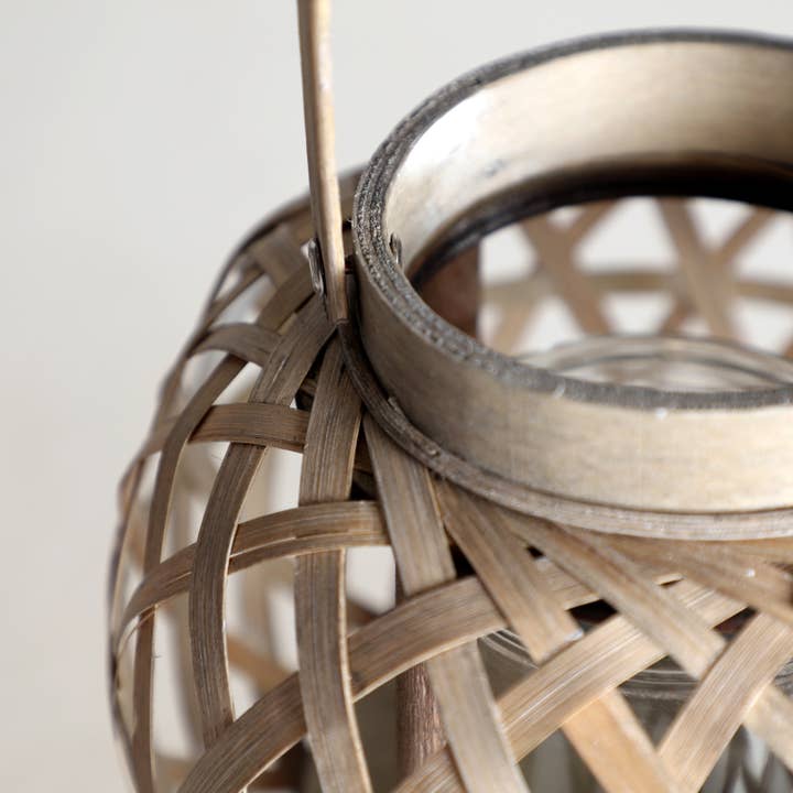 B&B - Wholesale Candelabra - Cazorla Candle Holder, Made of Bamboo, In Brown Color, 19X19X15cm2