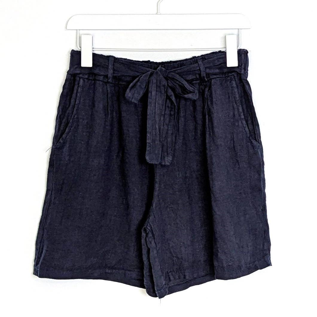 Tempest Designs – wholesale Shorts – Women’s – Pure linen shorts with elasticated tie waist and pockets (M)0