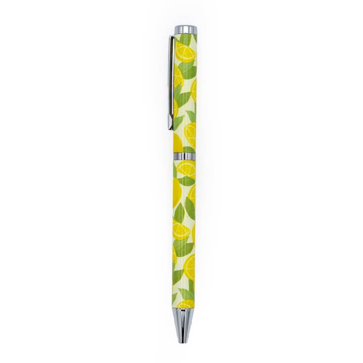 Robert Frederick Ltd - Wholesale Pen - Lemons Ballpoint Pen in Gift Box – Twist Action – Black Ink – Fruit Design Stationery Gift2