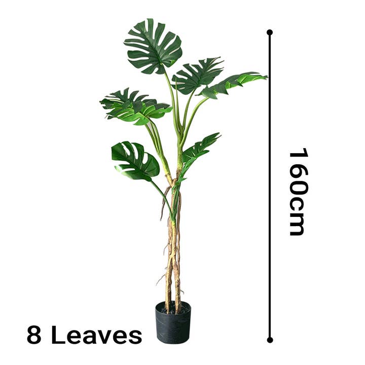 SOGA International Pty Ltd - Wholesale Artificial plant - SOGA 160cm Tropical Monstera Palm Artificial Plant Tree1