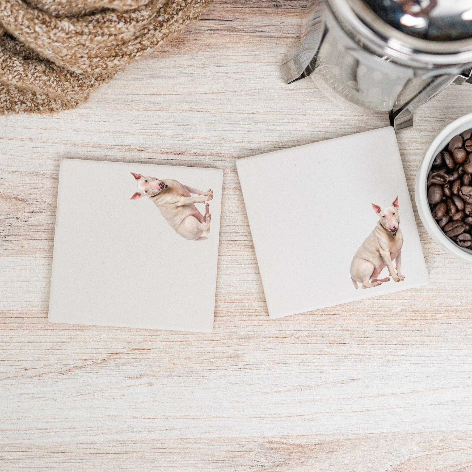 Blue Ridge Mountain Gifts - Wholesale Coasters - Bull Terrier Ceramic Coaster – 70 Breeds Available8