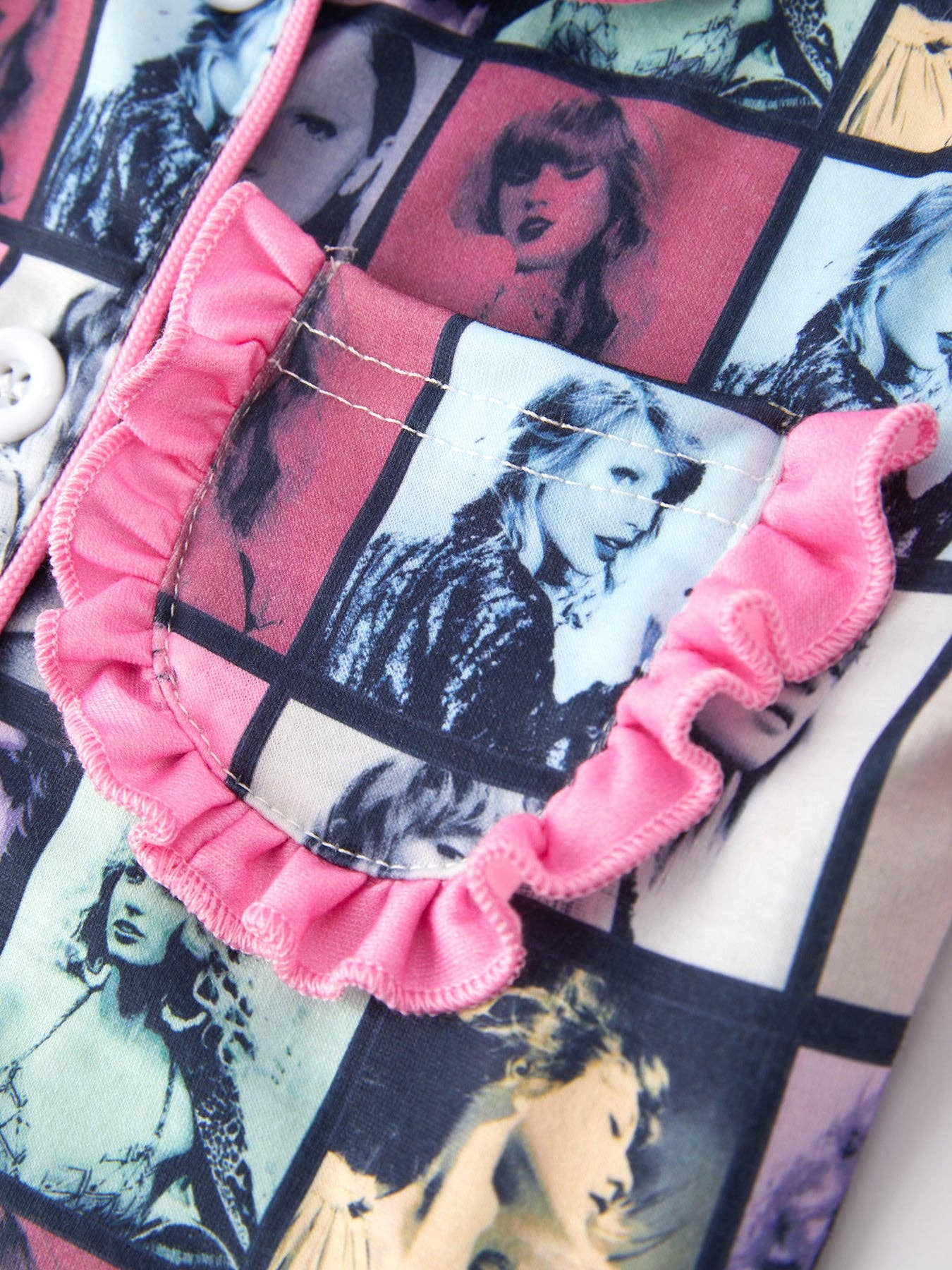 Rylee Faith Designs - Wholesale Sleepwear Set - Kids - Mommy me Black TS Summer Ruffle Pajama Set3