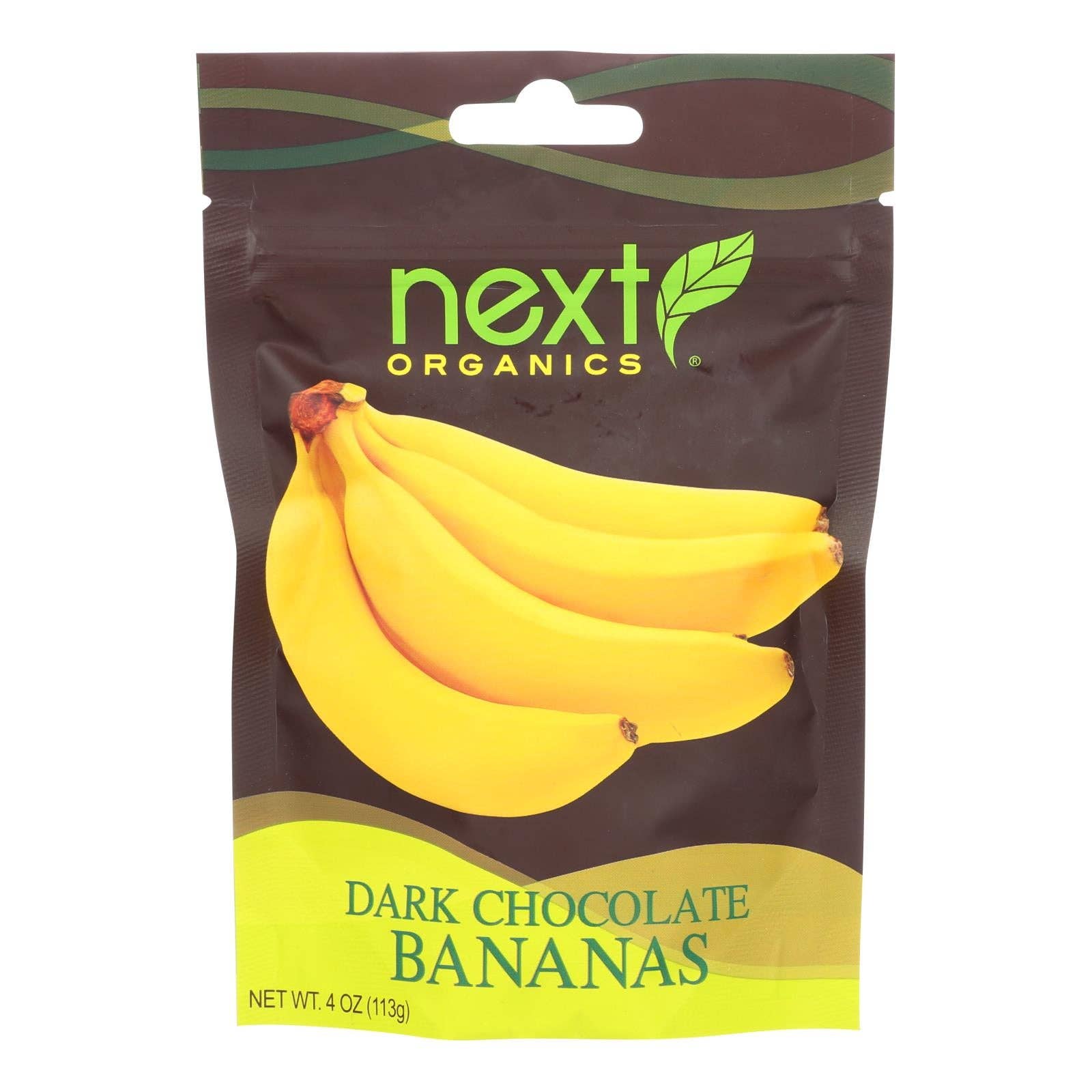 Everyday Supply Co - Wholesale Chocolate Covered Sweets - Next Organics Dark Chocolate - Bananas - Case of 6 - 4 oz.0