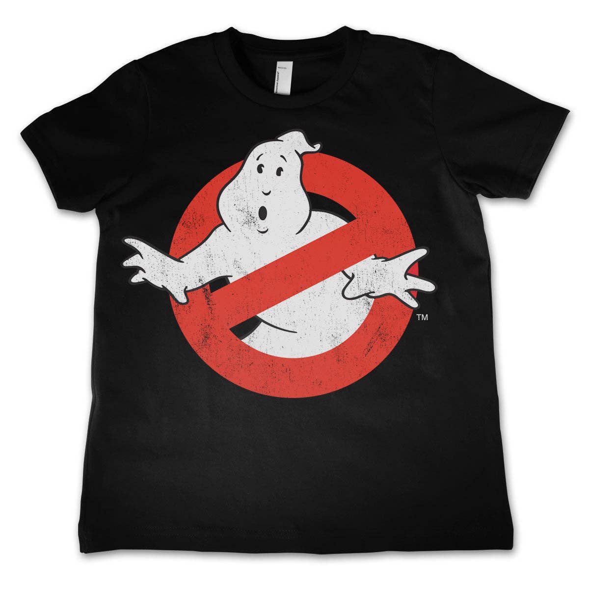 Nero Ghostbusters Distressed Logo T-shirt per bambini in vendita all'ingrosso su Faire0