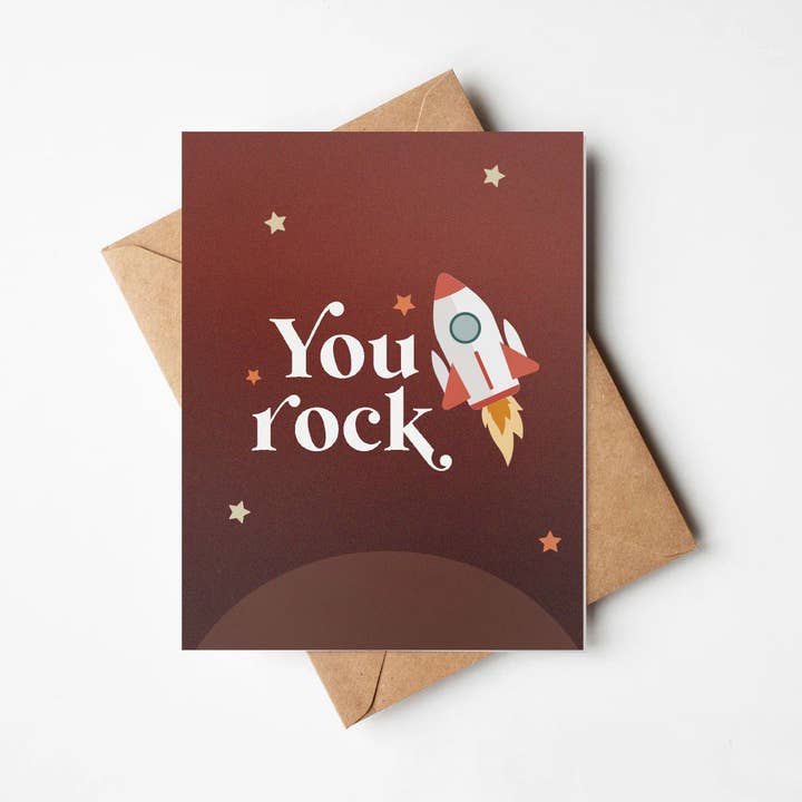 Du Rock Lykønskningskort for engroshandel hos Moon&June Studio
