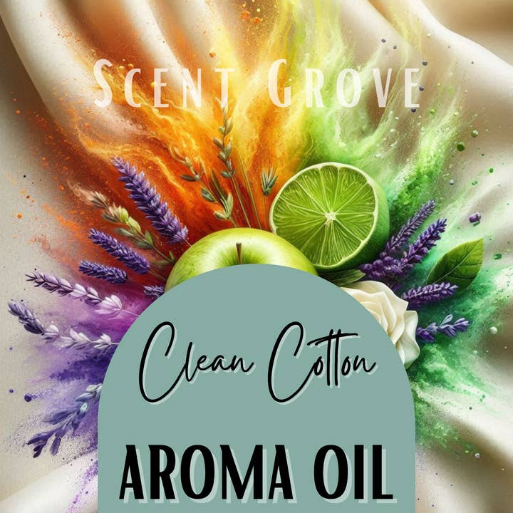 Clean Cotton Aroma Oil 10ml Dripolator bottle - 100% Concentrated for wholesale by Scent Grove