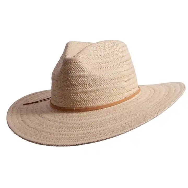 Natural Safari Straw Sun Hat - Style Paulo Open Sizing 6 for wholesale on Faire