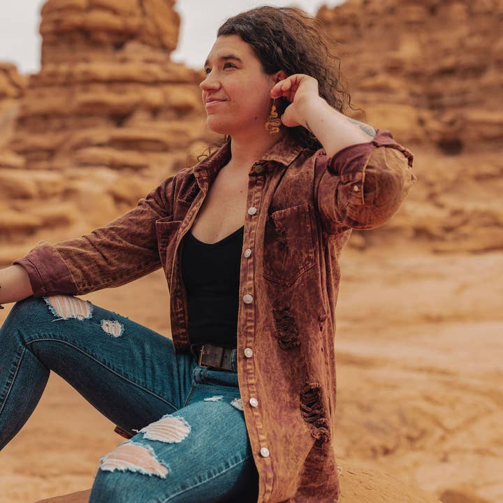 lovelevel – wholesale Dangle earrings – Natural Wood Earrings | SNAKES6