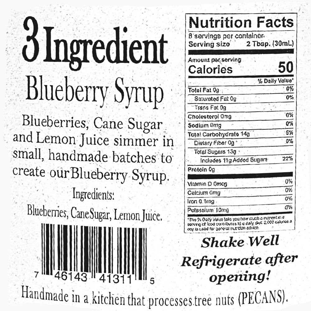 War Eagle Mill Food Group - Wholesale Flavored Syrup - Blueberry Syrup, Non-GMO – 8 fl oz Bottle2