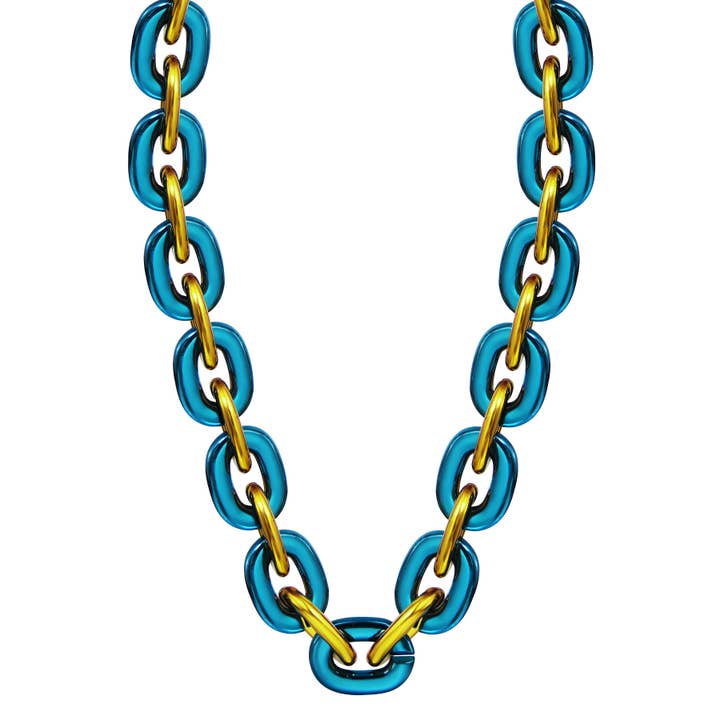 Simran International - Wholesale Link & Chain Necklace - Jumbo Fan Chain Necklace9