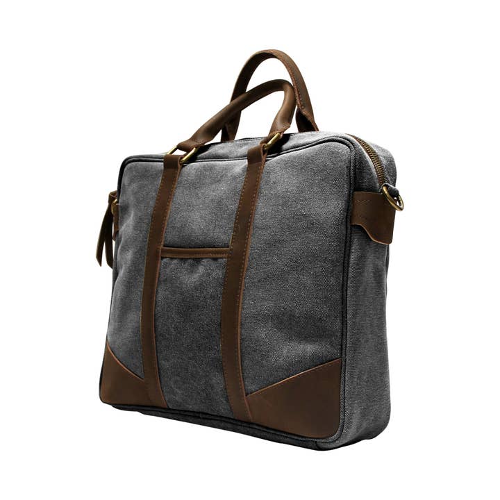 ZEDE PARIS - Wholesale Laptop Bag - Unisex - ARTS-ET-METIERS - Canvas and leather laptop bag53