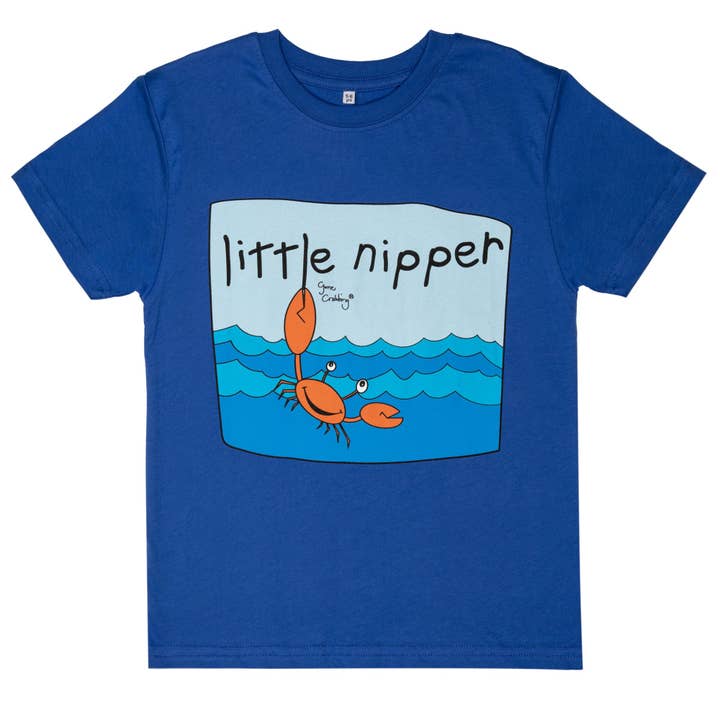 T-shirt Quay Crab - Bleu Creek pour la vente par Gone Crabbing