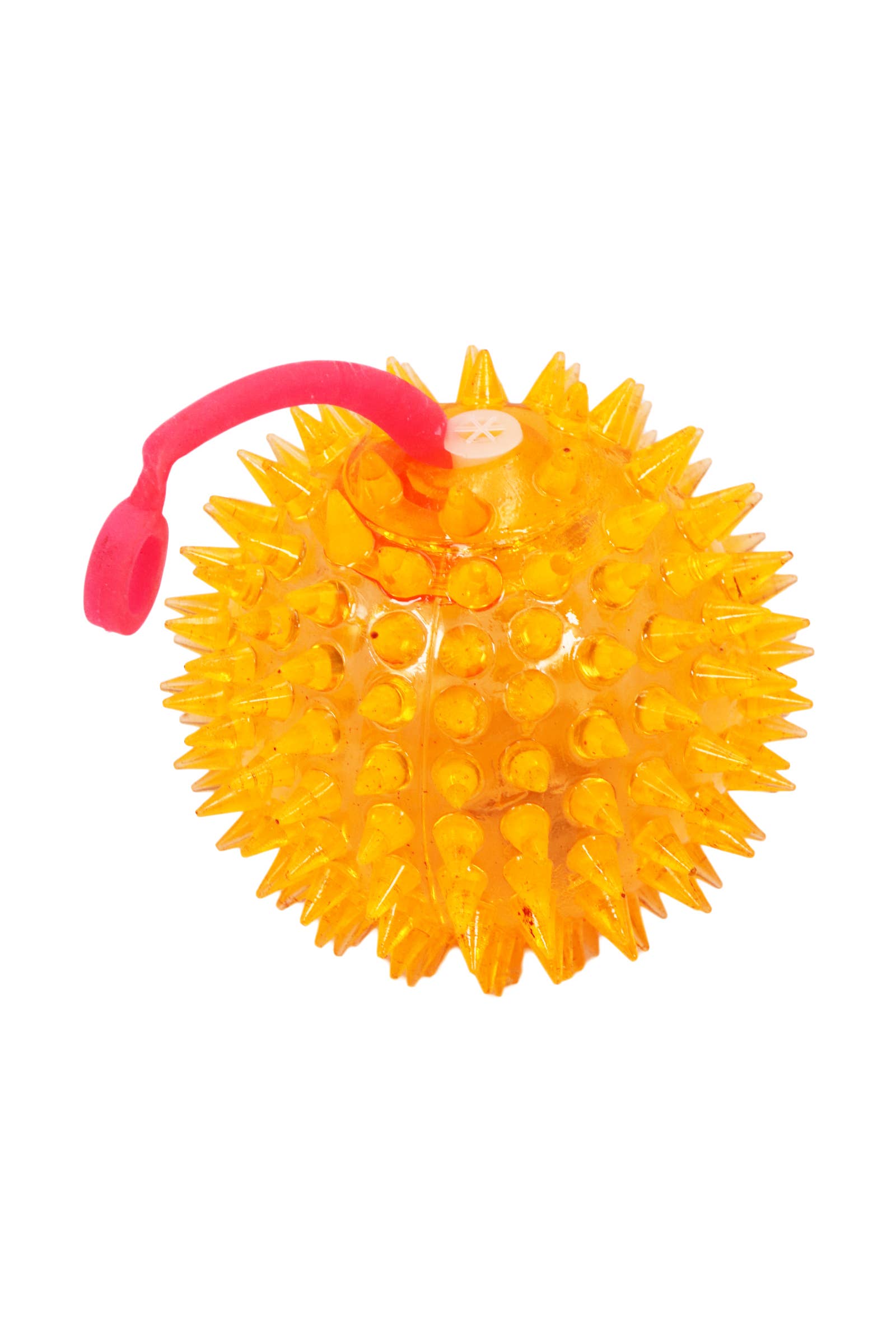 Cap Zone - Wholesale Squishy toy – Kids & Baby - Spiky LED Light-Up Squeaky Bouncy Ball - 2.75 Inch2