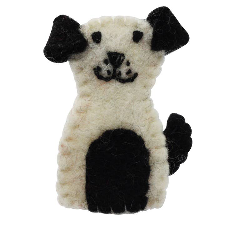 Felt finger puppet dog finger doll for wholesale by Tribal Trade GmbH