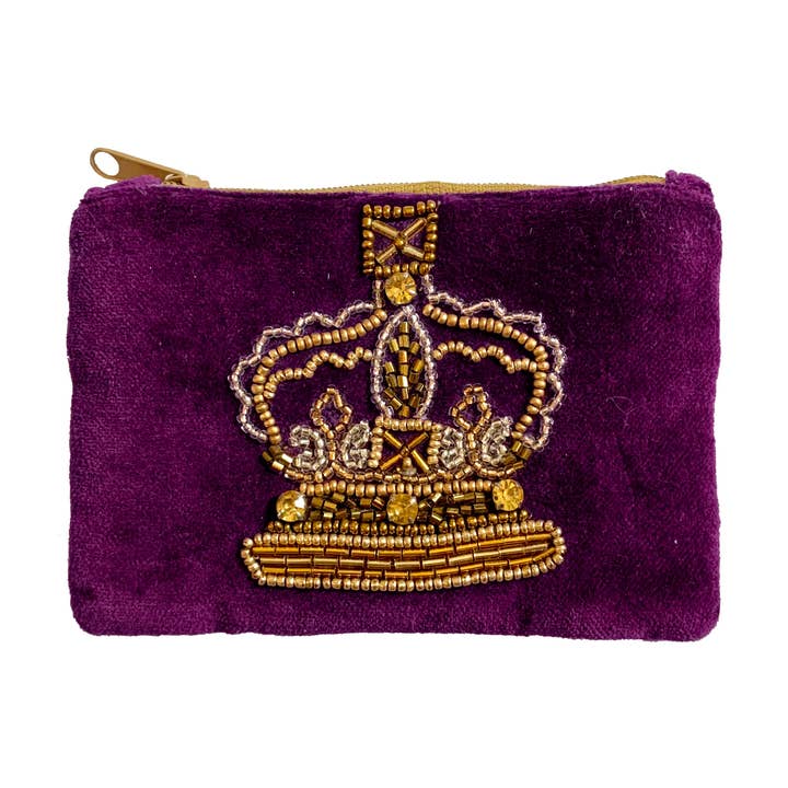 Crown Hand Beaded Purse for wholesale by Temple Island Collection Ltd