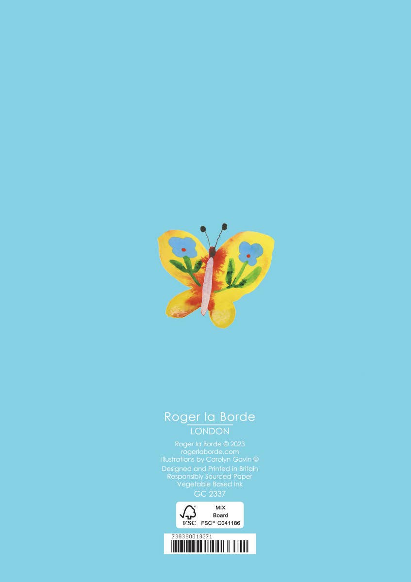 Roger La Borde - Wholesale Birthday Card - Happy Butterfles Greeting card single - GC 23371